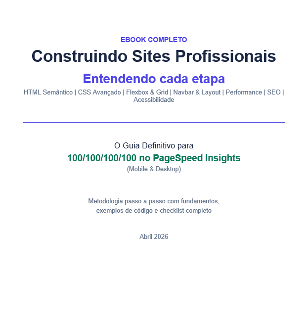 Capa do ebook Construindo Sites Profissionais